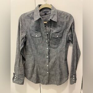 GAP Blue-Gray Button-Up Shirt